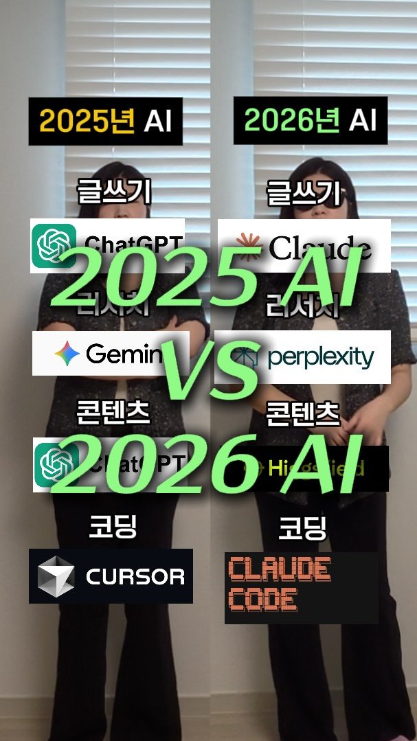 marketer_c_ 게시물 이미지: 💬 댓글에 ‘2026’ 남기면 ”2026년에 쓰기 좋은 AI 업데이트 정리본“...