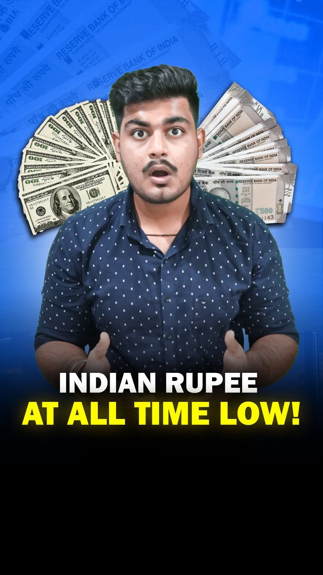 marketians 게시물 이미지: Rupee is at All Time Low 🚨

Follow @marketians...