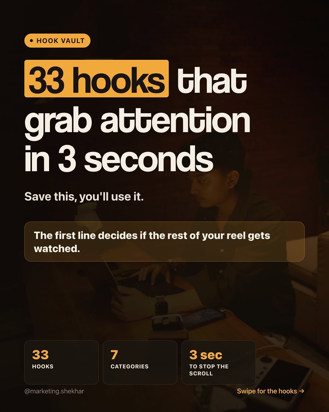 marketing.shekhar 게시물 이미지: Comment HOOKS and I’ll DM you my full 1,000...