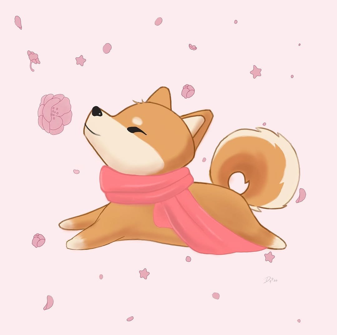 maru 게시물 이미지: Mr. Maru is chilling under the cherry blossom....