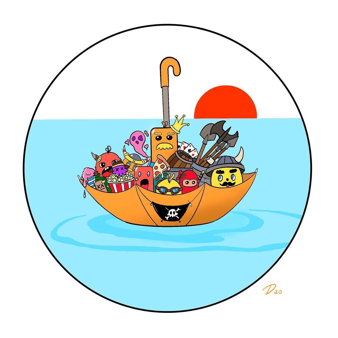 maru 게시물 이미지: The pirate 🏴‍☠️ king and his bruddas are...