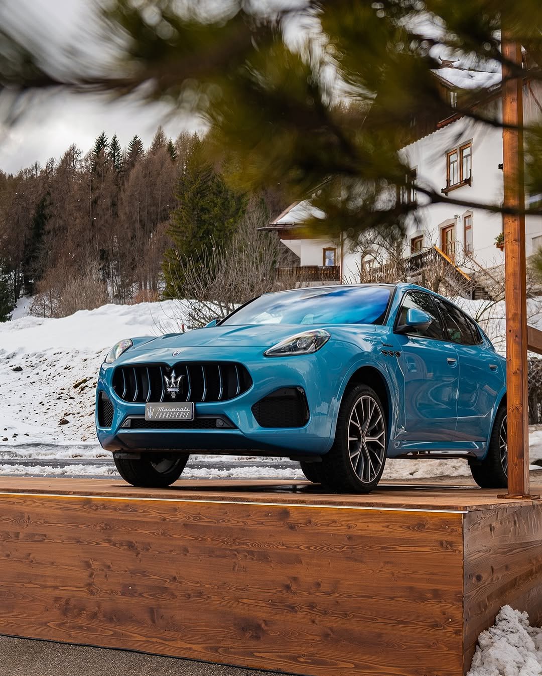 Photo by Maserati on February 10, 2026. May be an image of sedan, road and text.