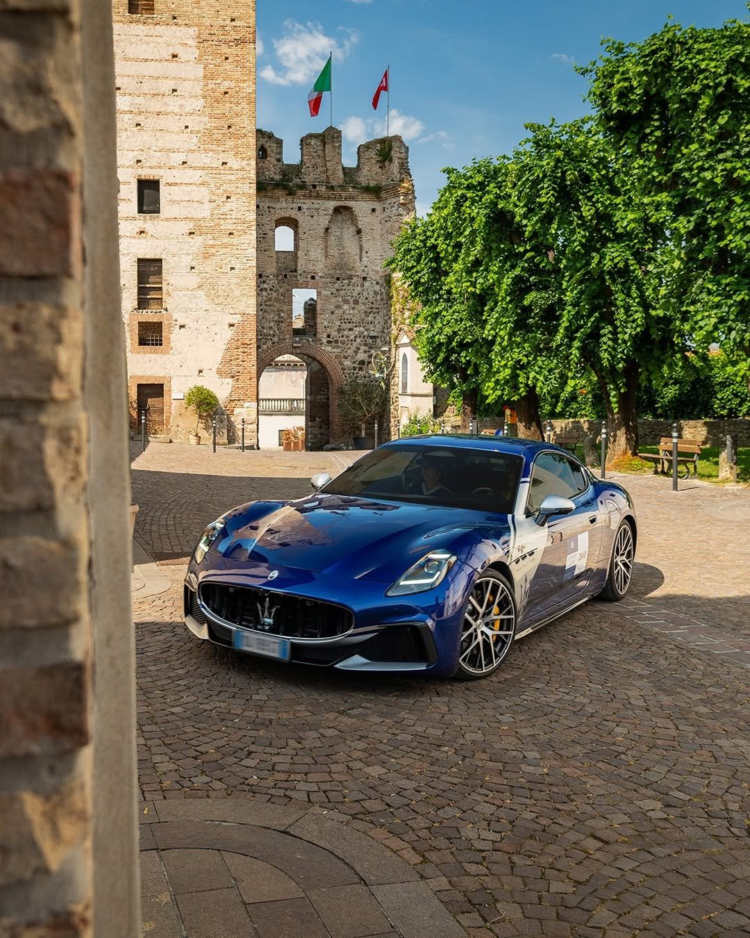 Photo by Maserati on September 11, 2025. May be an image of race car, roadster, wheel and text.