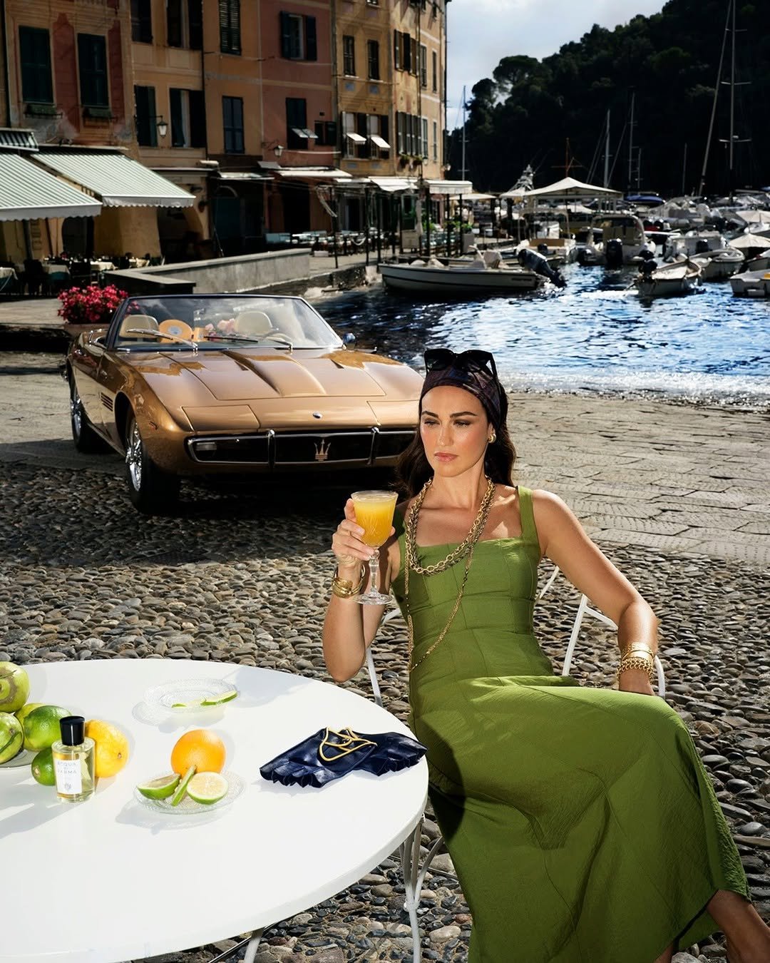 Photo by Maserati on September 16, 2025. May be an image of 1 person, sundress, Camogli and text.