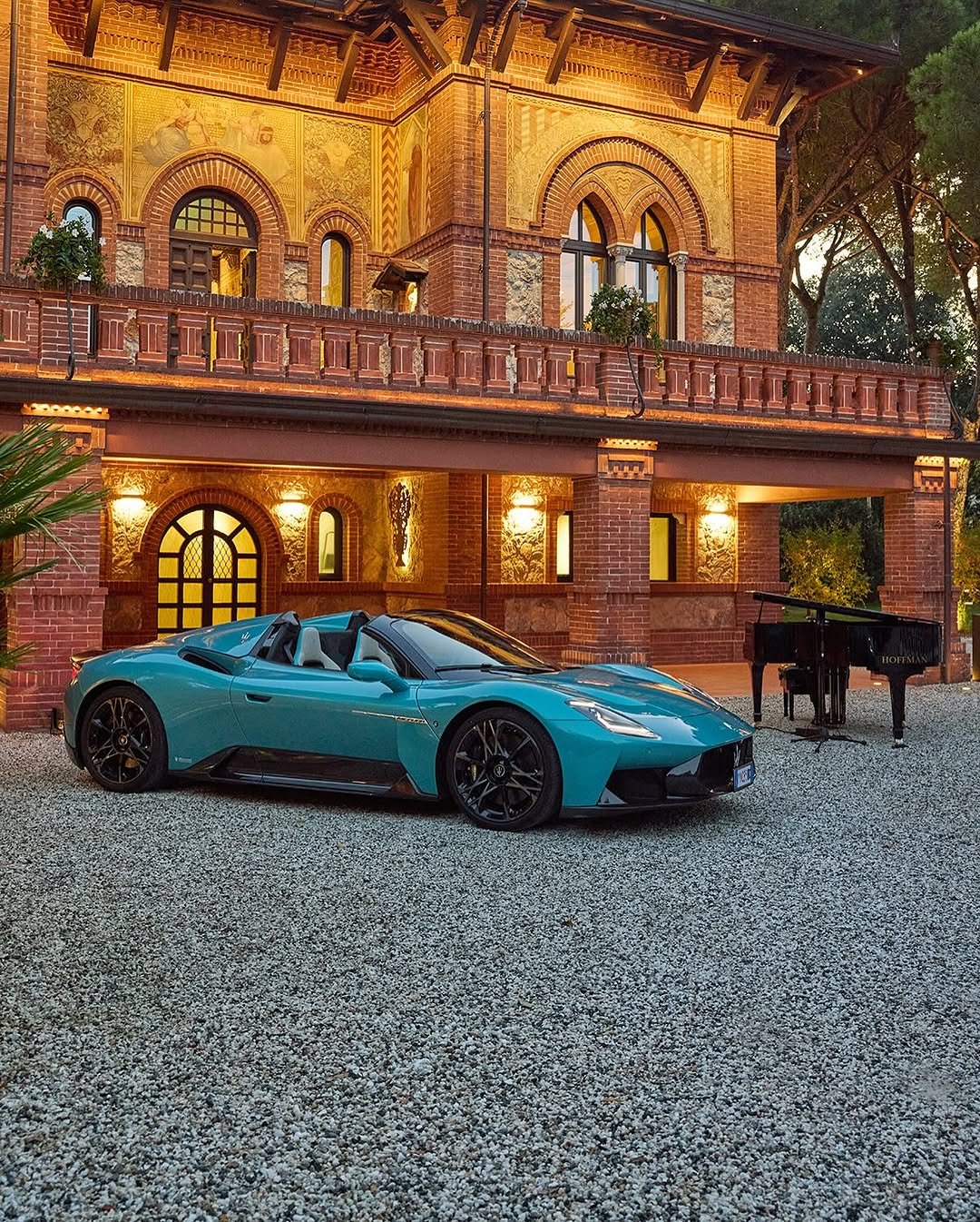 Photo by Maserati on December 01, 2025. May be an image of convertible, roadster and text.