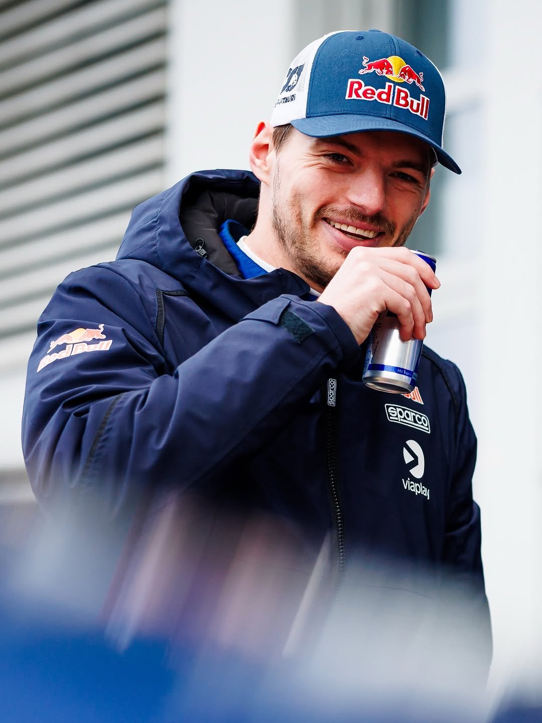 Photo by Max Verstappen on March 31, 2026. May be an image of racing vehicles, helmet and text.