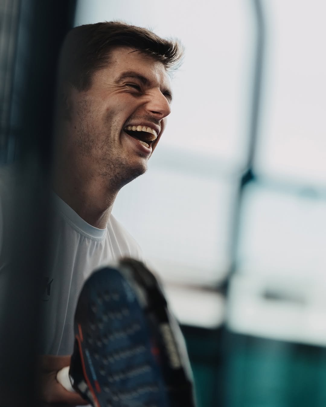 Photo by Max Verstappen on March 04, 2026. May be an image of tennis, racket, sports equipment and text.