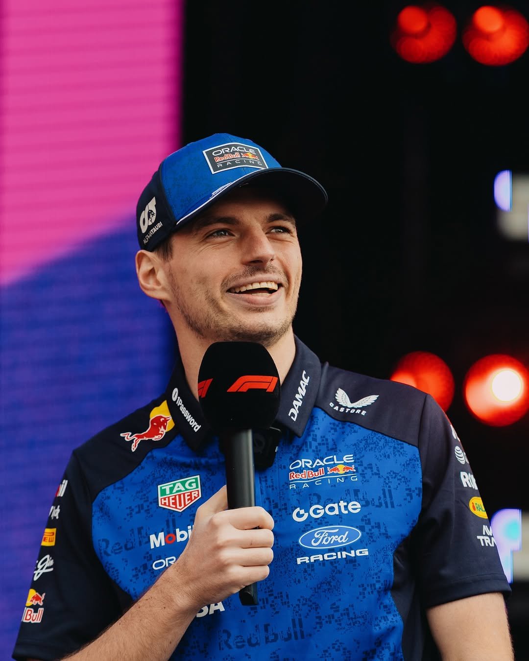 Photo by Max Verstappen on March 06, 2026. May be an image of racing vehicles and text that says 'ORE इवव् ኒሮ! P YAURI Ofesword OlPassword DAMAC GASTORE ORACLE RedBull RedBull IN G 森州 A AC නා TAG HEUER Rebi ReciMobi Mobi OR GGate Ford BACING Bull TR -H Redbull'.