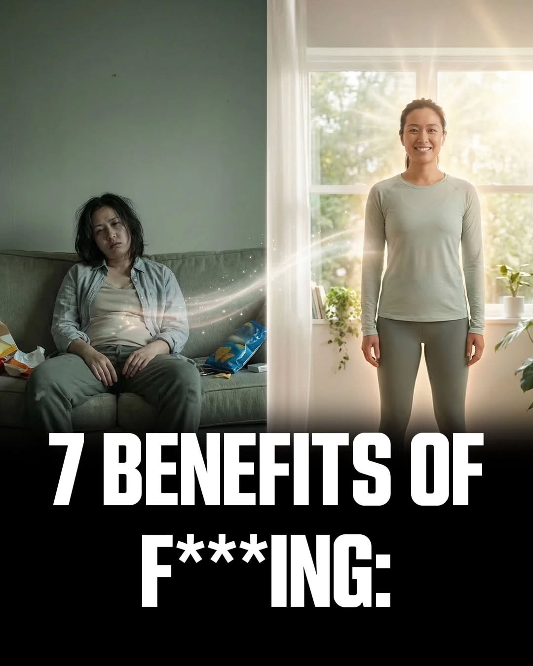 Photo by MTSBWY / Science, History, Entertainment & News on April 25, 2026. May be a meme of one or more people, people smoking, poster and text that says '7 BENEFITS OF F*** F***ING: F ** ING:'.