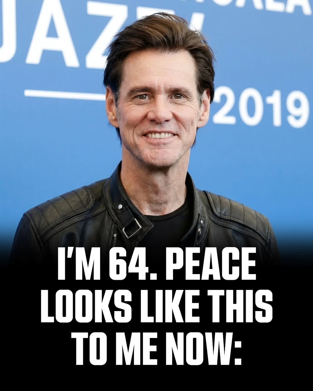 Photo by MTSBWY / Science, History, Entertainment & News on April 27, 2026. May be an image of one or more people, trumpet and text that says 'A7 2019 I'M 64. PEACE LOOKS LIKE THIS TO ME NOW:'.