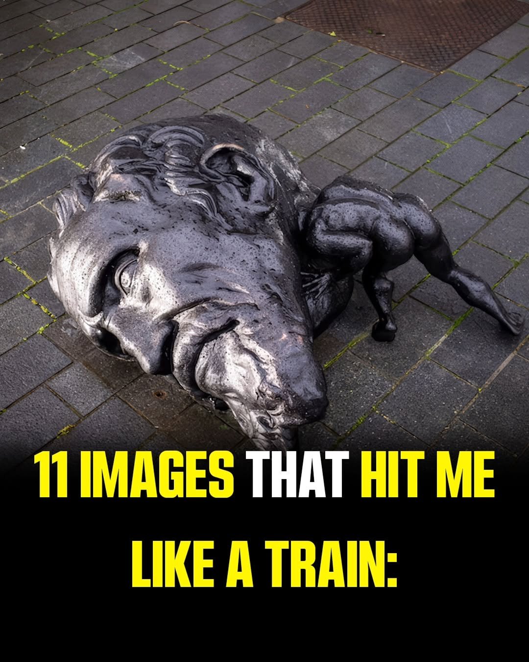 Photo by MTSBWY / Science, History, Entertainment & News on December 02, 2025. May be a meme of bust, statue and text that says 'GRE 11 IMAGES THAT HIT ΜΕ LIKE A TRAIN:'.
