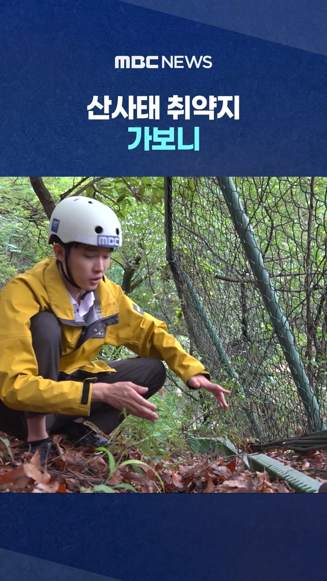 mbcnews_official 게시물 이미지: "쓰러진 나무가 덮친다"‥산사태 취약지 가보니