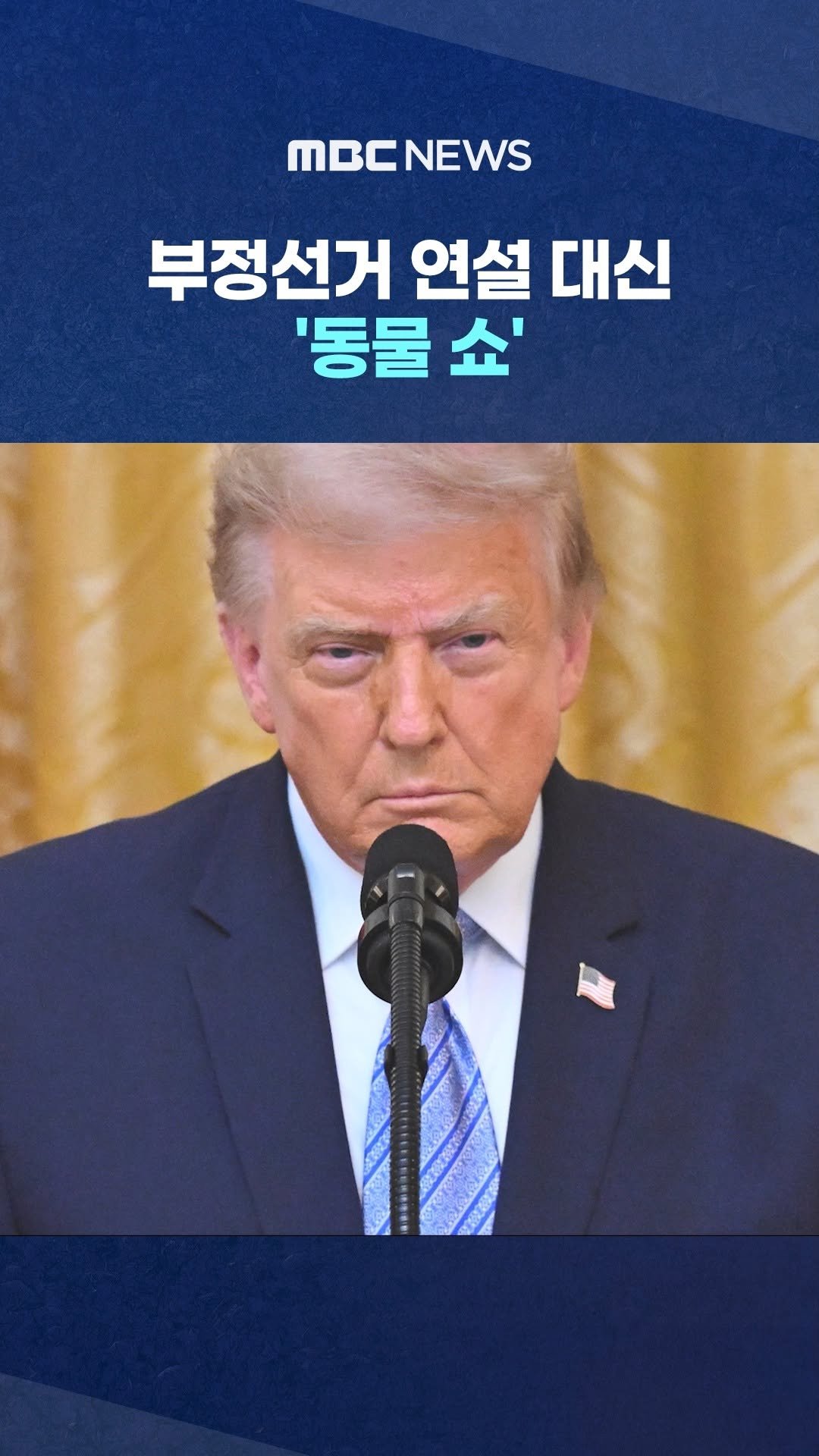 mbcnews_official 게시물 이미지: 부정선거 연설 대신 '동물 쇼'.. 지상파 외면에 트 발끈