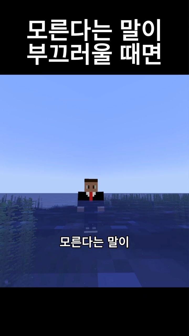 mc__teller 게시물 이미지: 모른다는 말이 부끄러울 때면
#reels #minecraft #감성