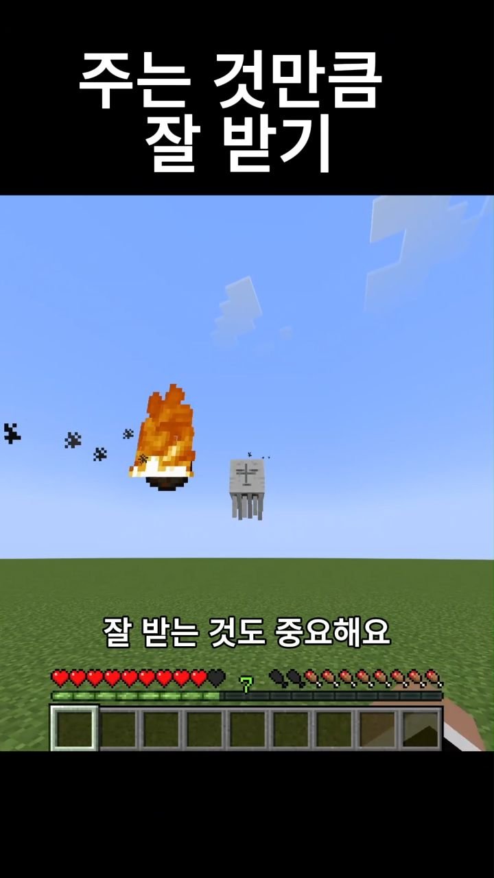 mc__teller 게시물 이미지: 주는 것만큼 잘 받기
#minecraft #reels #감성