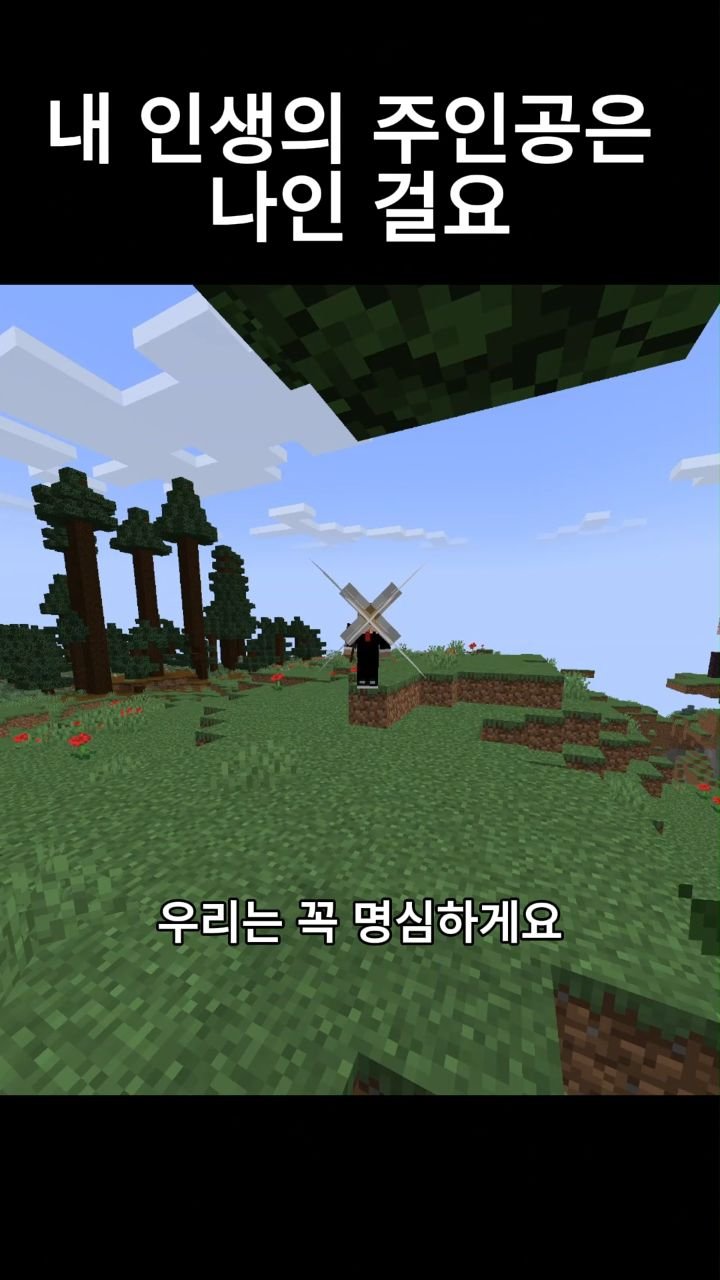 mc__teller 게시물 이미지: 내 인생의 주인공은 나인 걸요
#minecraft #reels #감성