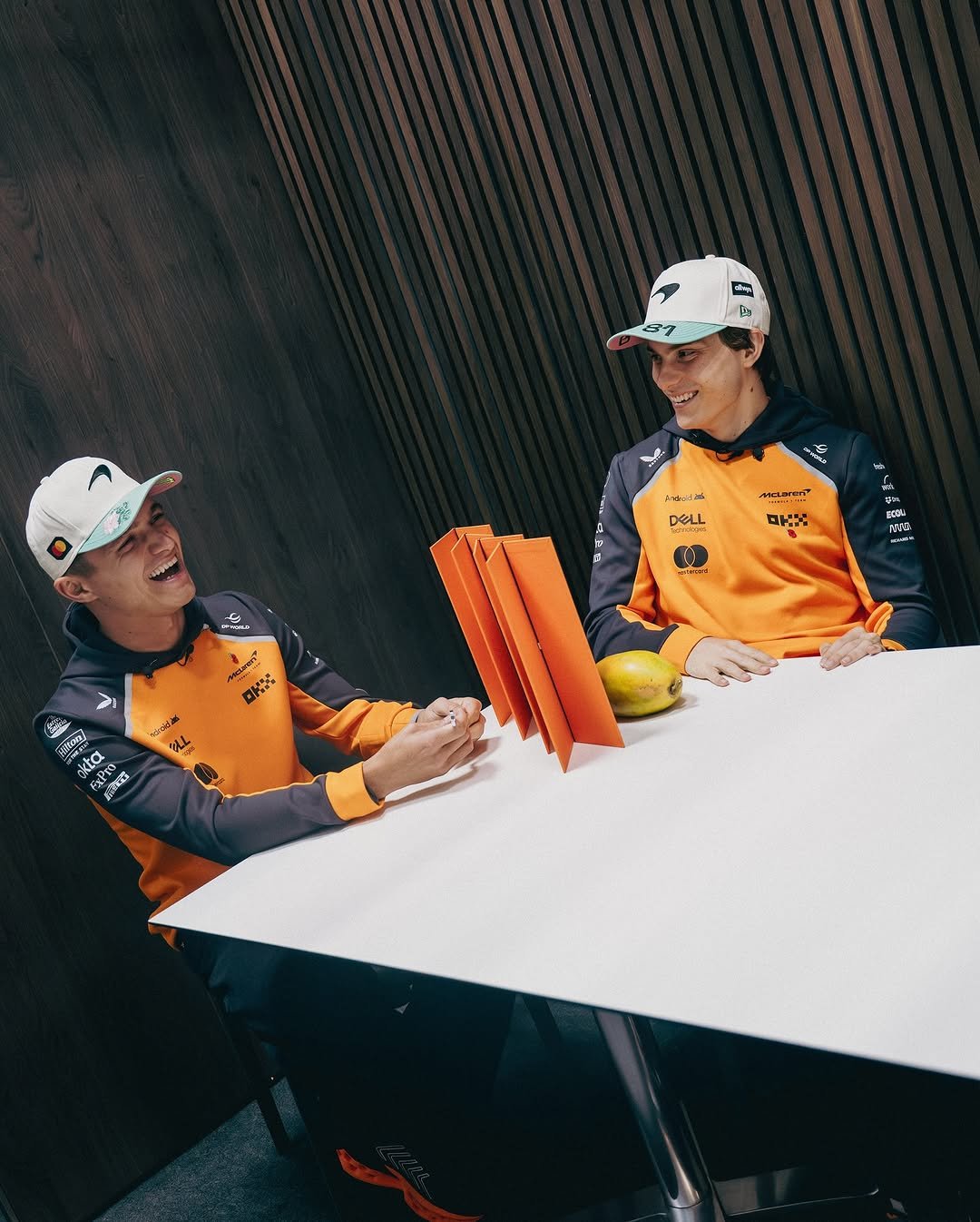 Photo by McLaren on November 06, 2025. May be an image of one or more people, people playing tennis, people golfing, sportswear, top, racket and text.