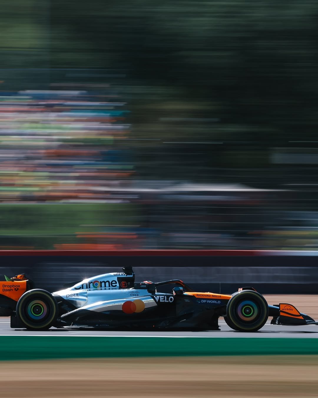 Photo by McLaren on December 17, 2025. May be an image of racing vehicles, race car and text.