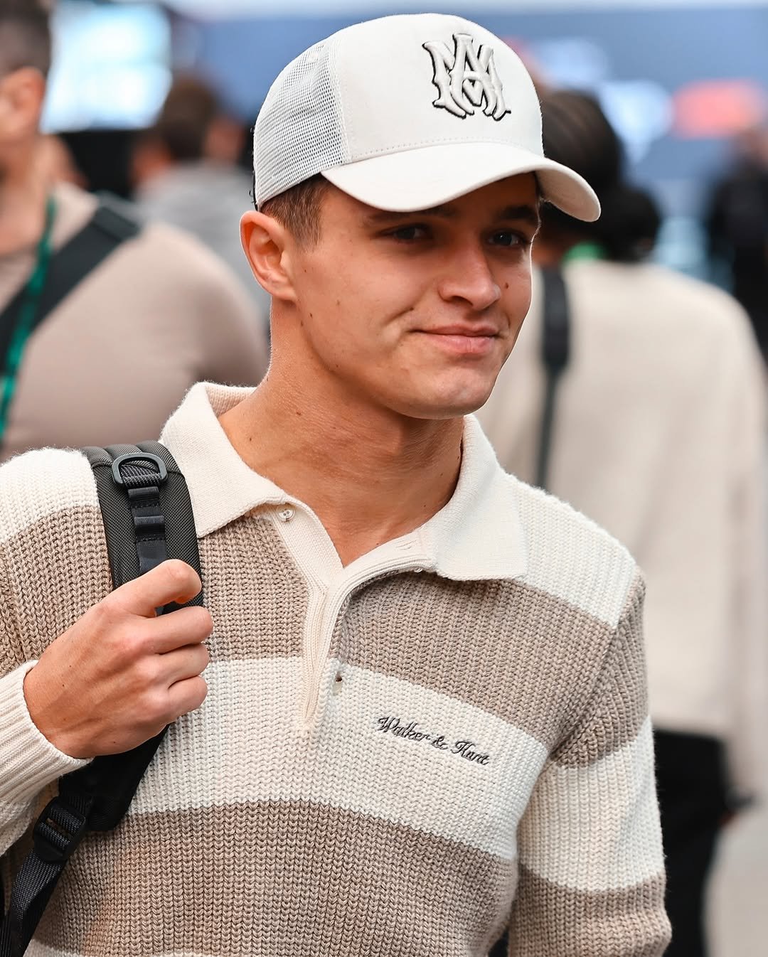 Photo by McLaren on November 06, 2025. May be an image of one or more people, people playing tennis, hat and text.