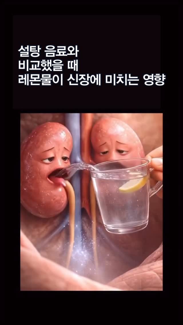 meal.log__ 게시물 이미지: 요즘 SNS에서 레몬물이 신장에 좋고, 설탕 음료는 신장을 망가뜨린다는 영상 많이...
