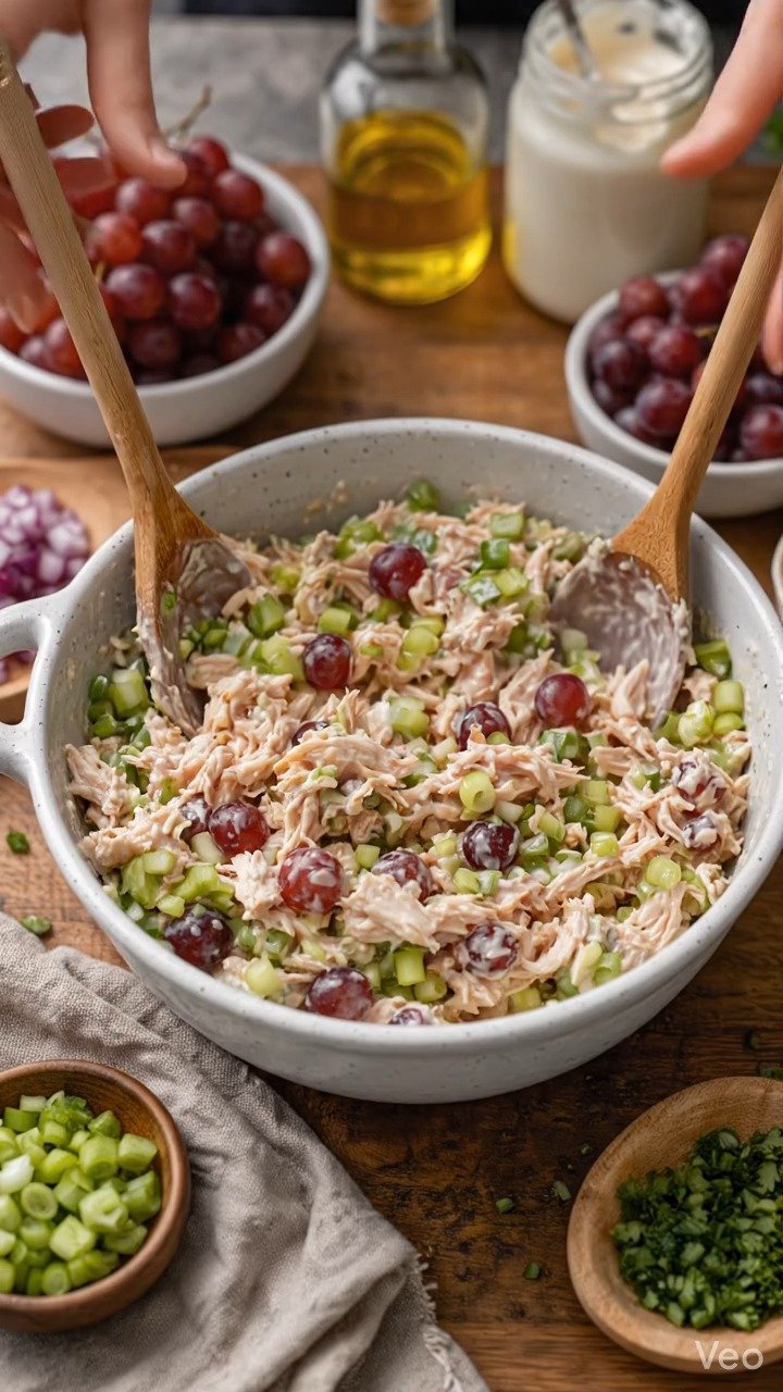 mediterranean_recipes__ 게시물 이미지: Chicken Salad with Grapes 
Ingredients (Serves...