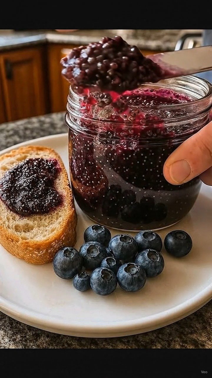 mediterranean_recipes__ 게시물 이미지: Sugar-Free Blueberry Chia Jam (Low-Carb)...