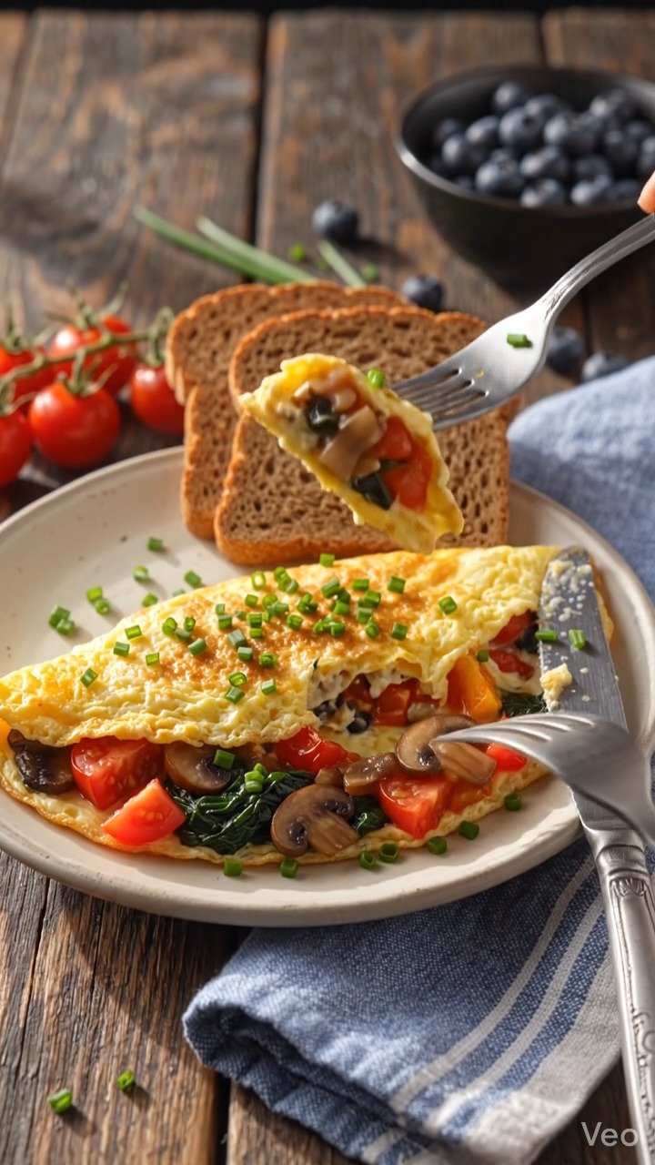 mediterranean_recipes__ 게시물 이미지: Spinach Mushroom Tomato Omelette
Ingredients...
