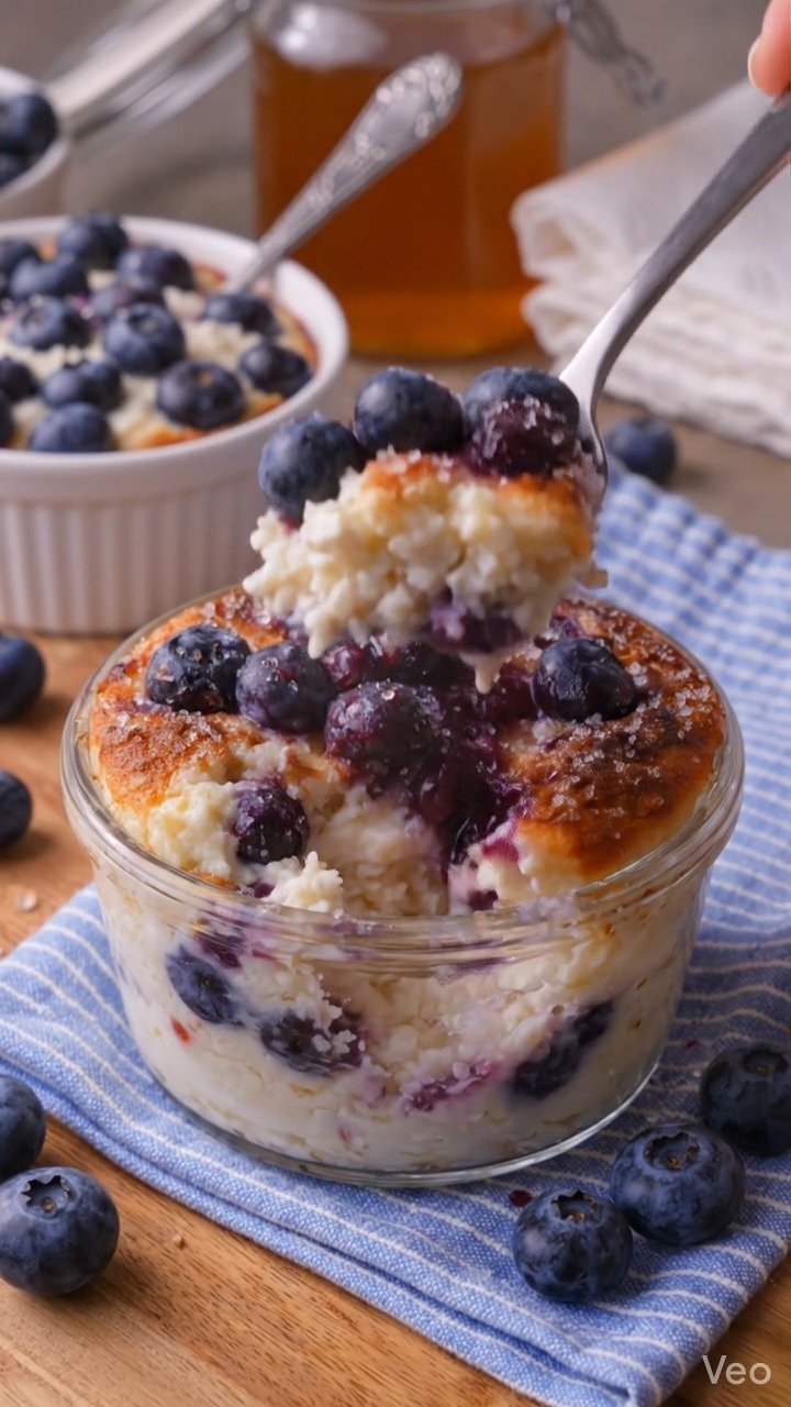 mediterranean_recipes__ 게시물 이미지: WW Baked Blueberry Cottage Cheese Breakfast...