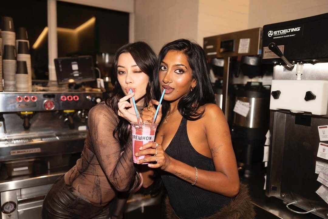 Photo shared by MEGAN MEI-YOK SKIENDIEL on February 13, 2026 tagging @erewhon, and @lararajj. May be an image of juice and text.