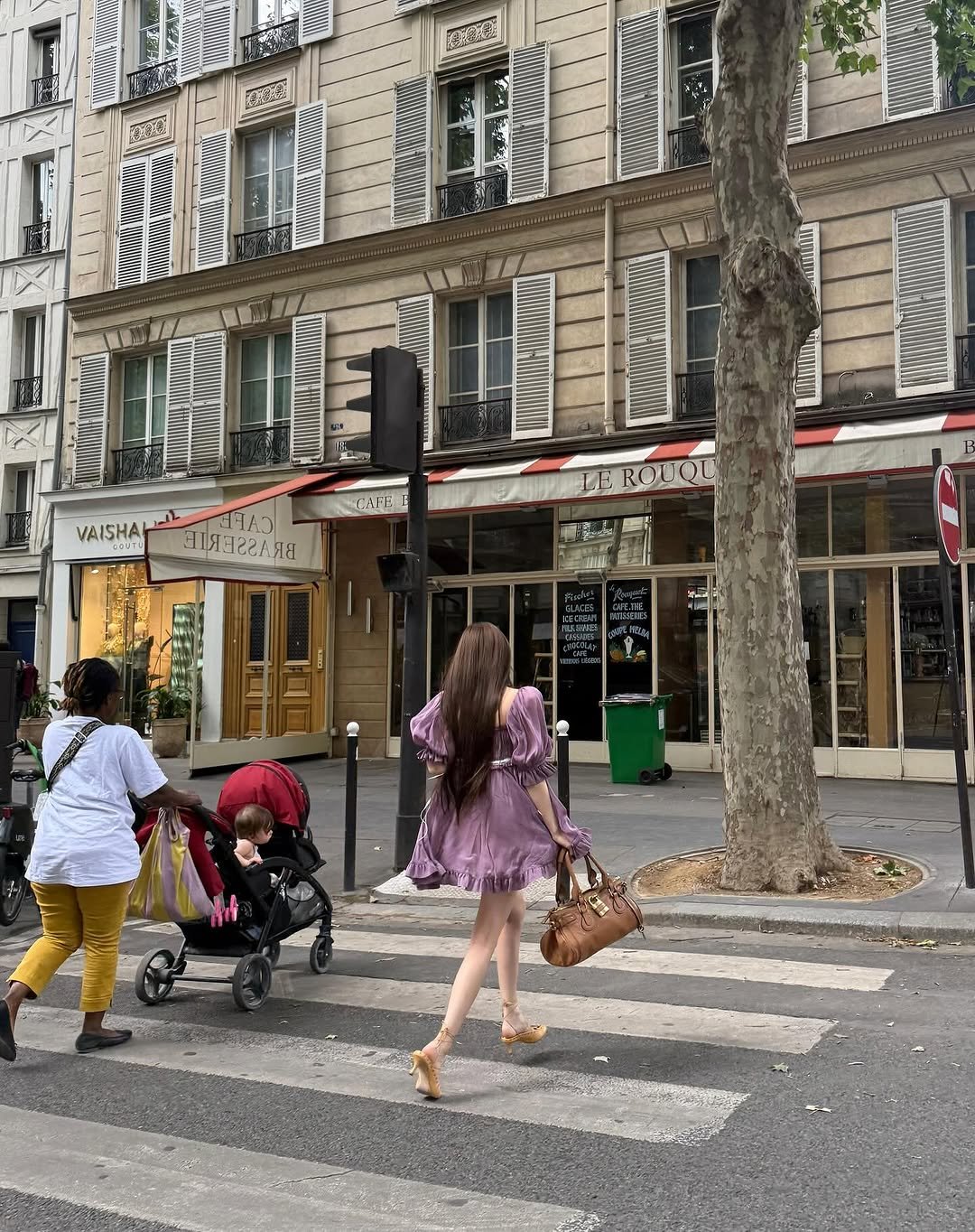 Photo shared by MEOVV on September 29, 2025 tagging @chloe. May be an image of 2 people, street, Sacré-Cœur and text.