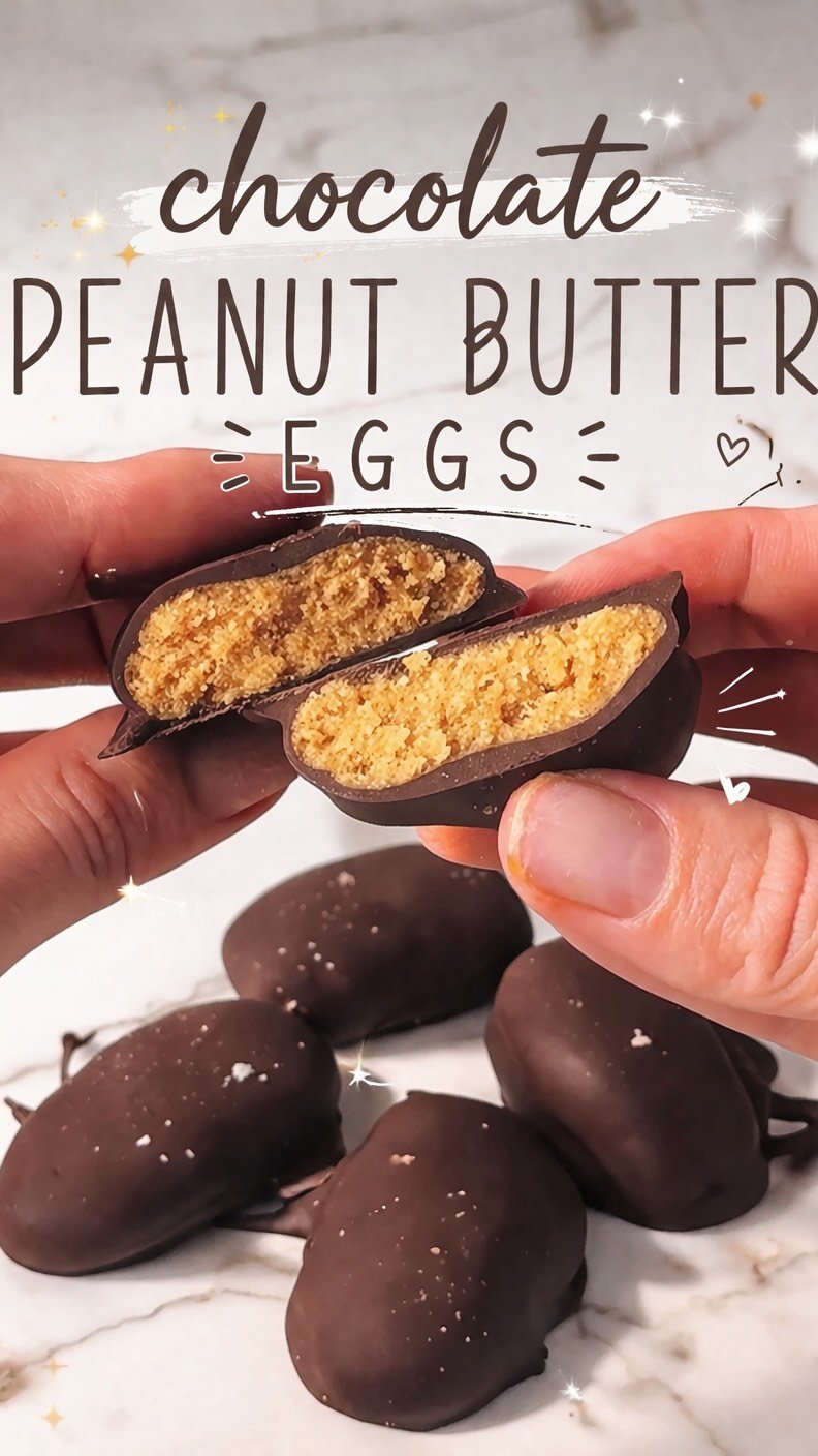 meowmeix 게시물 이미지: Chocolate peanut butter eggs 🍫🥜 Making core...