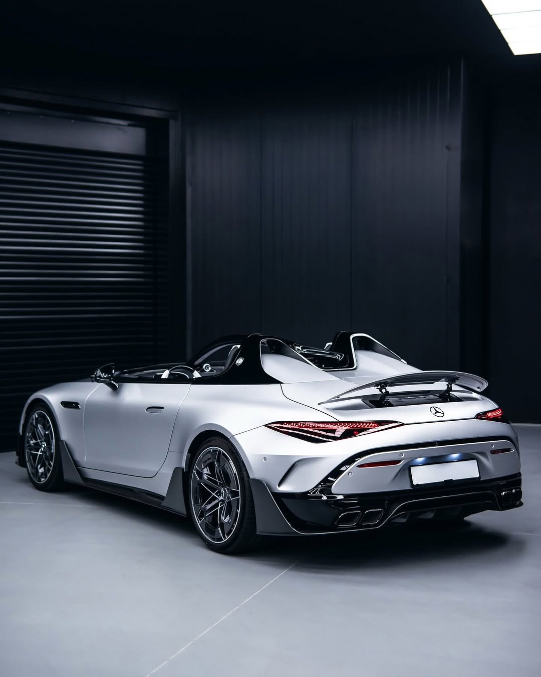 Photo by Mercedes-AMG on April 28, 2026. May be an image of car, convertible, roadster, wheel and text.