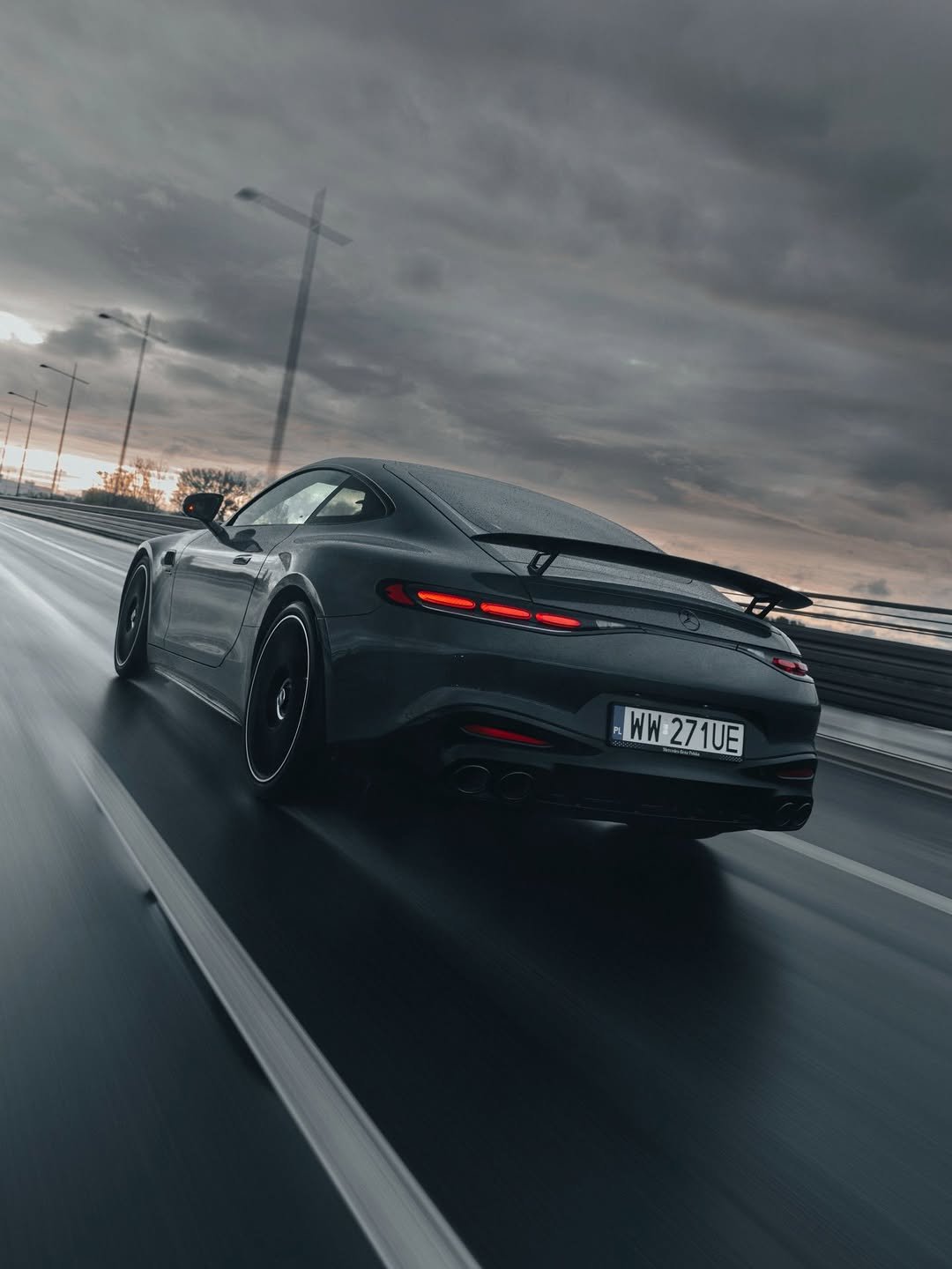 Photo by Mercedes-AMG on April 27, 2026. May be an image of car, wheel, road and text that says 'WW271UE WW 271UE'.