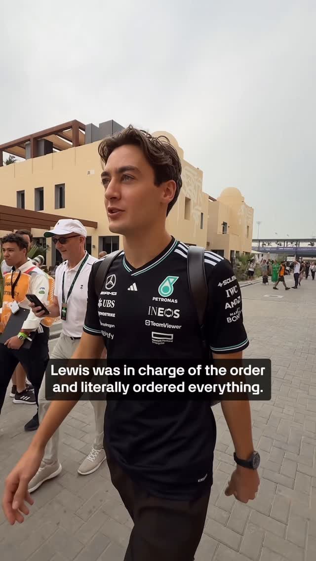 mercedesamgf1 게시물 이미지: ‘Lewis ordered everything’ 😋 George and Kimi...