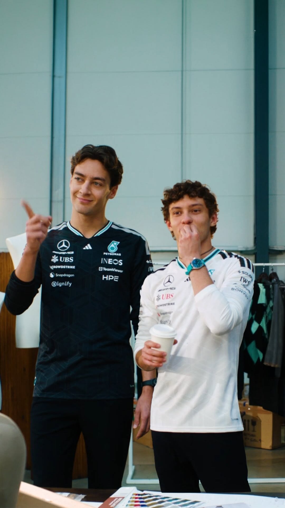 mercedesamgf1 게시물 이미지: George and Kimi are setting a Nu standard for...