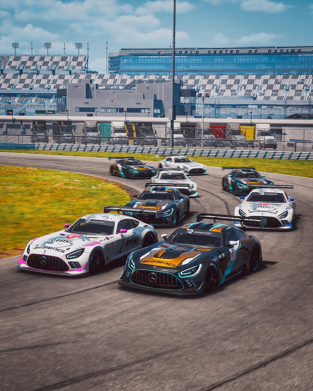 Photo shared by Mercedes-AMG Motorsport on December 26, 2025 tagging @thibautcourtois, and @msigaming. May be an image of racing vehicles, race car and text.