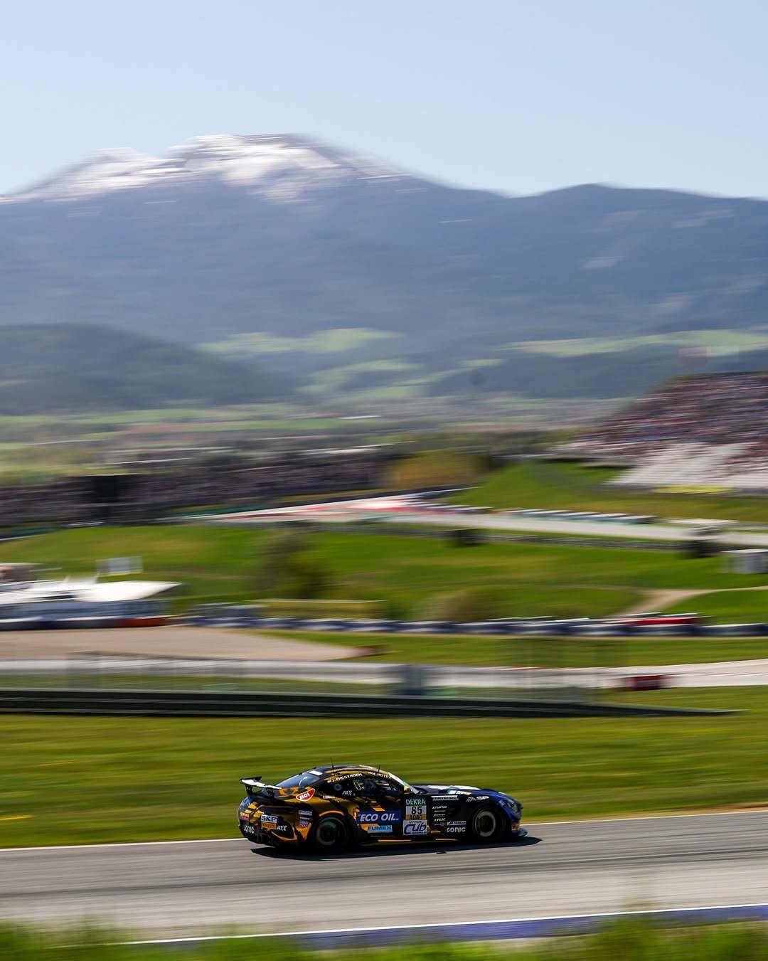 Photo shared by Mercedes-AMG Motorsport on April 27, 2026 tagging @redbullring, @cvperformancegroup, @adac_motorsport, and @jpmotorsportofficial. May be an image of racing vehicles, race car and text.