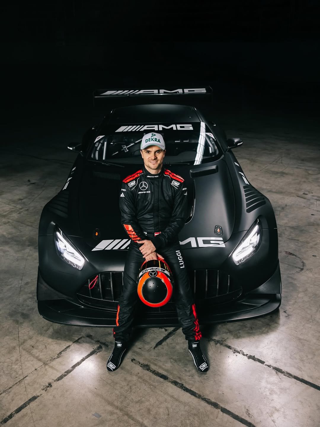 Photo shared by LANDGRAF® GROUP on February 24, 2026 tagging @luggiauer, and @mercedesamgmotorsport. May be an image of ‎racing vehicles, race car, wheel and ‎text that says '‎MAMG IIIAMG DEKRA ف কপ্ A 点勝 S เอวกา (2 OM‎'‎‎.