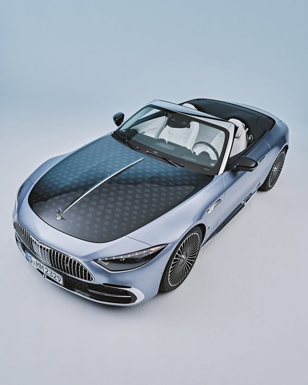Photo by Mercedes-Maybach on December 31, 2025. May be an image of car, wheel, convertible, roadster and text.