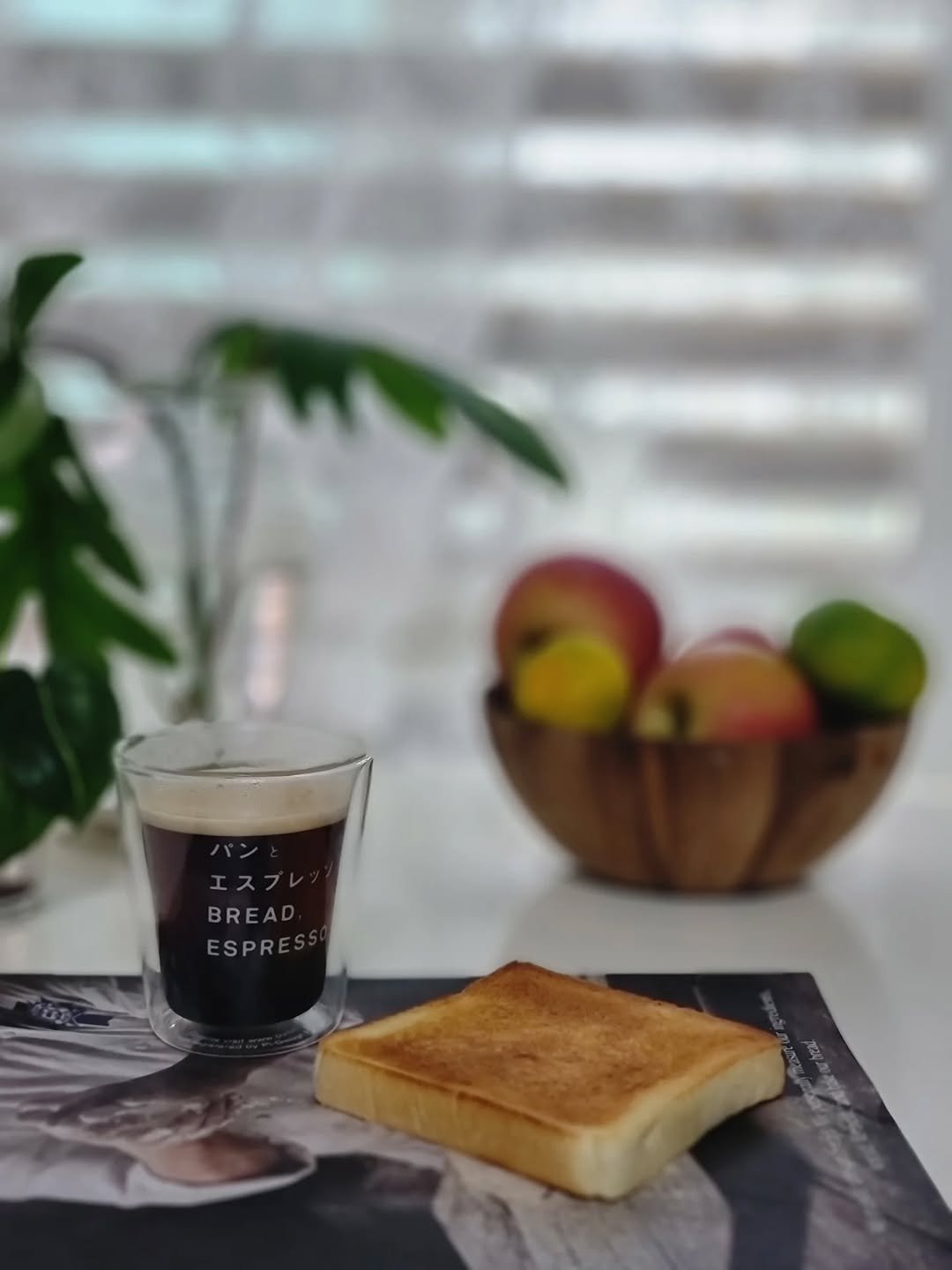 Photo by merry J on September 25, 2025. May be an image of coffee cup, coffee maker, juice, tea, toast, candle, sandwich and text.