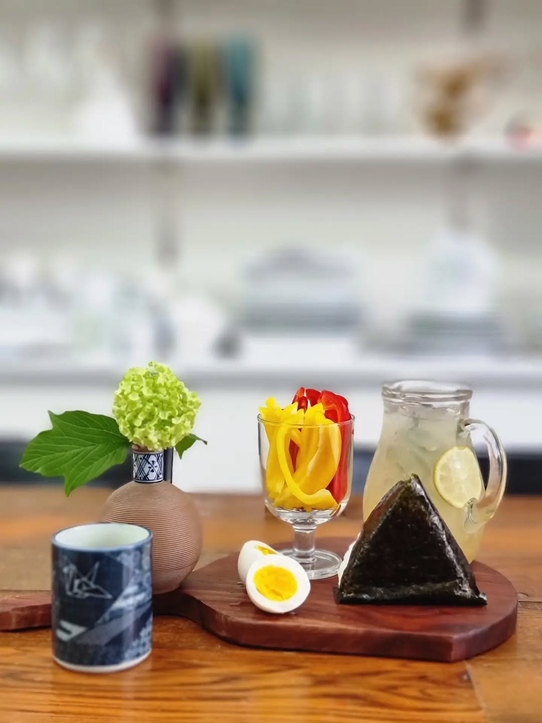 Photo by merry J on April 18, 2026. May be an image of egg yolk, boiled egg, kitchenware, tableware, seaweed and text.