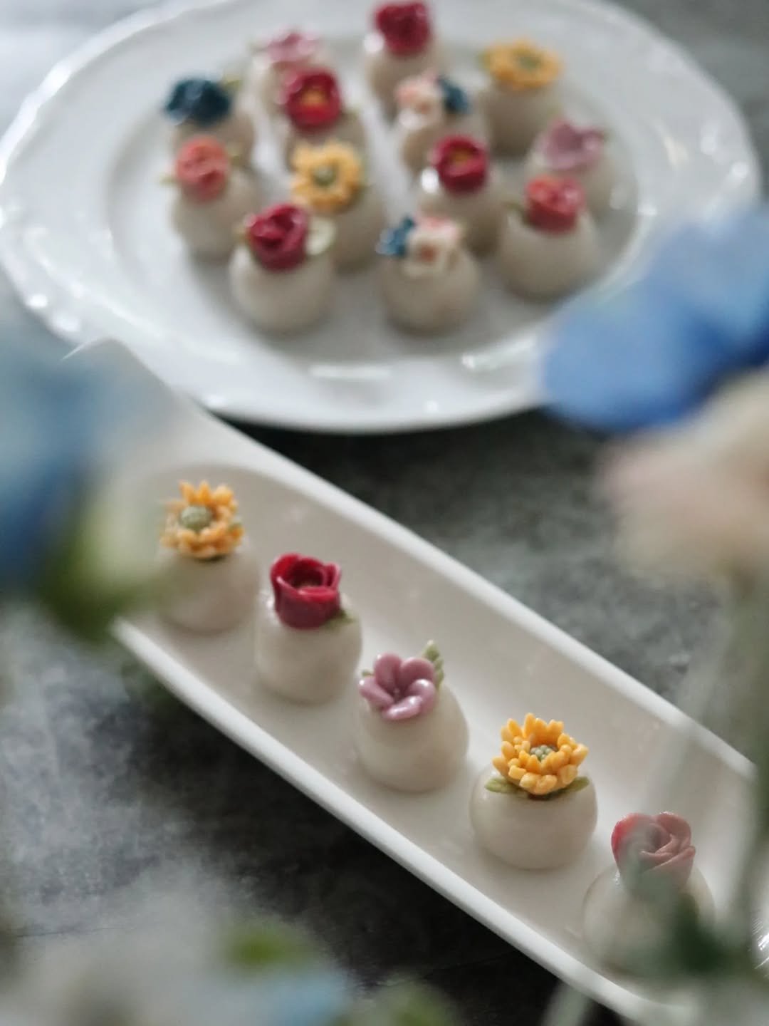 Photo by merry J on August 02, 2025. May be an image of pastry, flower and text.