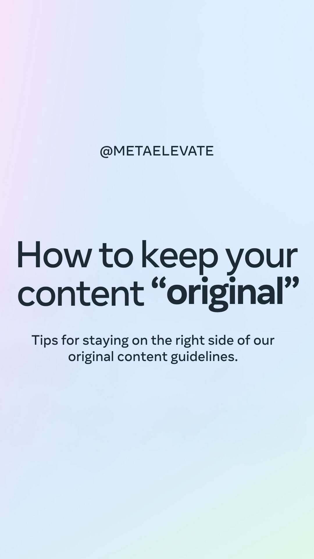 metaelevate 게시물 이미지: Business owners, quick originality check....