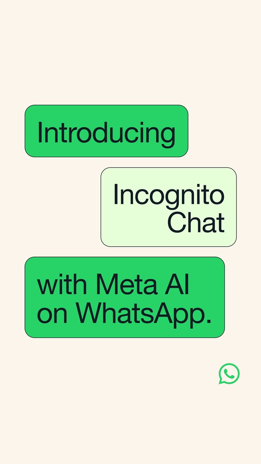 metanewsroom 게시물 이미지: Today, we're launching Incognito Chat with...