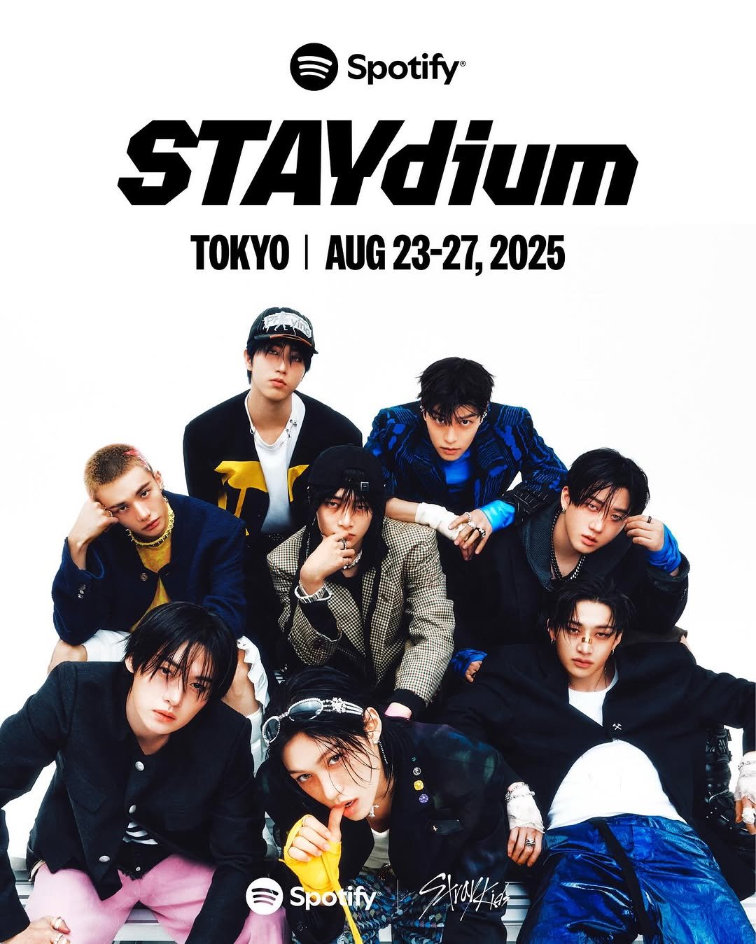 Photo by MHTL on December 02, 2025. May be an image of text that says 'Spotify STAYdium TK I AUG 23 23-27 AUG23-27,2025 27, 2025 က Spotify'.