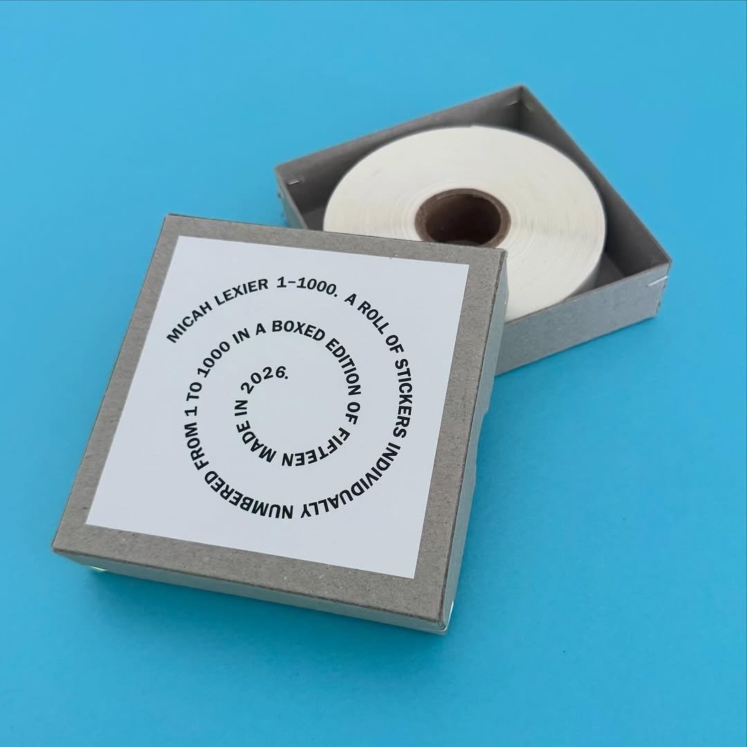 micahlexier 게시물 이미지: I’ve self-published a little boxed multiple in...