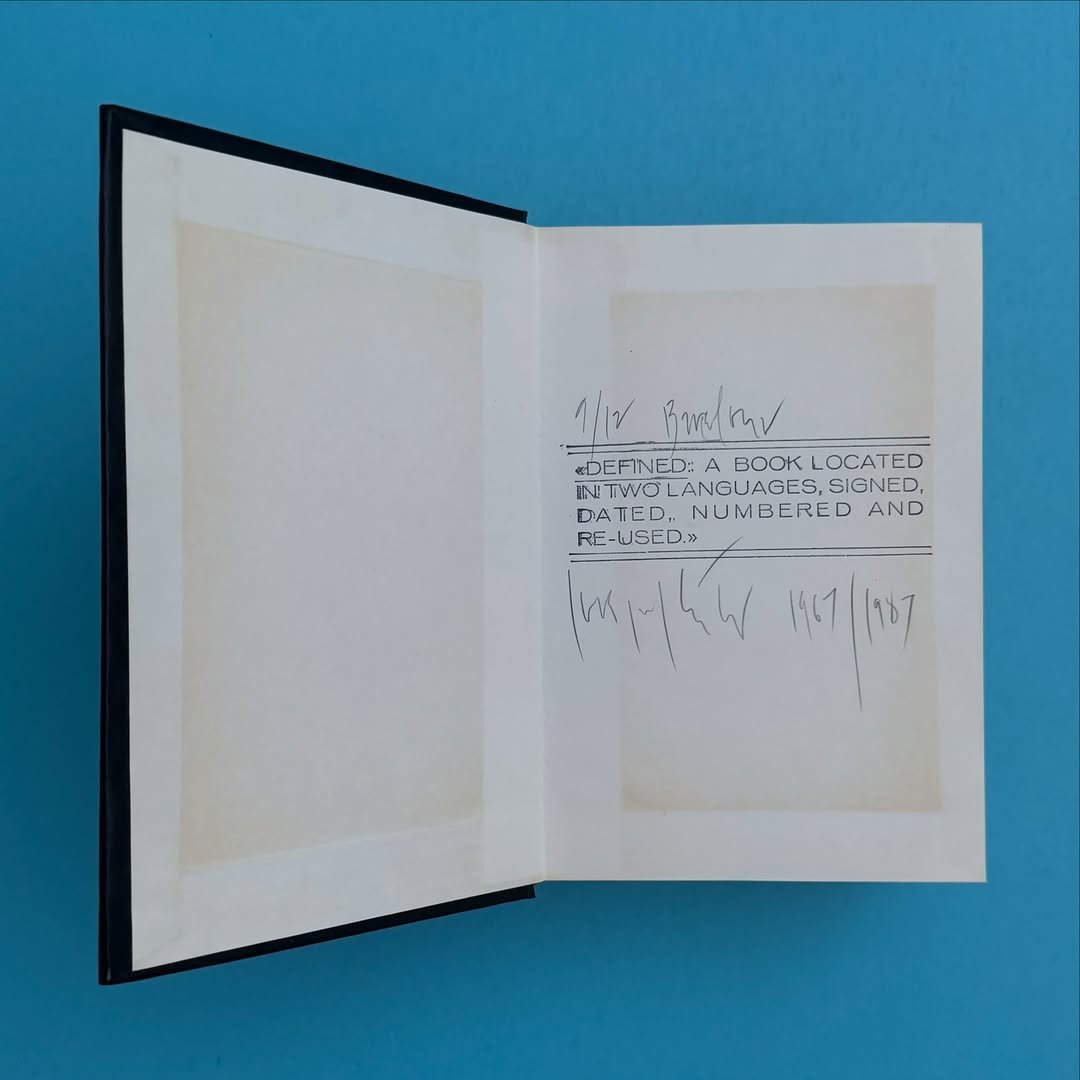 micahlexier 게시물 이미지: I’m thrilled to add this book by Joseph Kosuth...