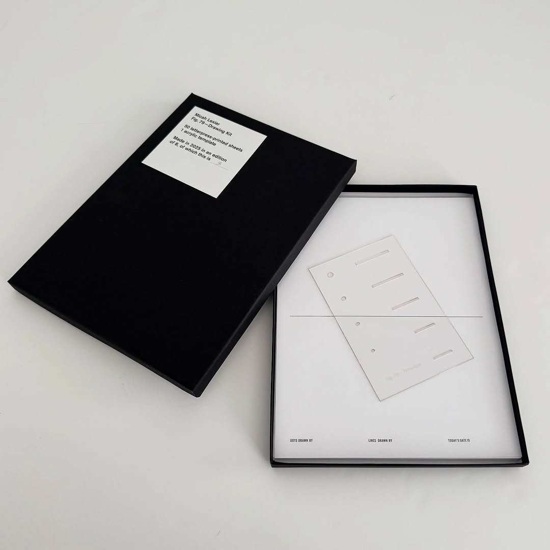 Photo by Micah Lexier on November 11, 2025. May be an image of diary, saddle-stitched leather, book, box, binder, clipboard and text.