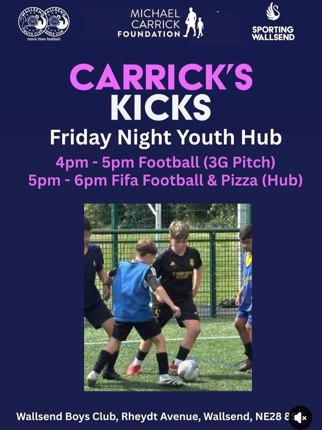 michaelcarrickfoundation 게시물 이미지: 💜CARRICK’S KICKS TONIGHT 4PM💜

The weather is...