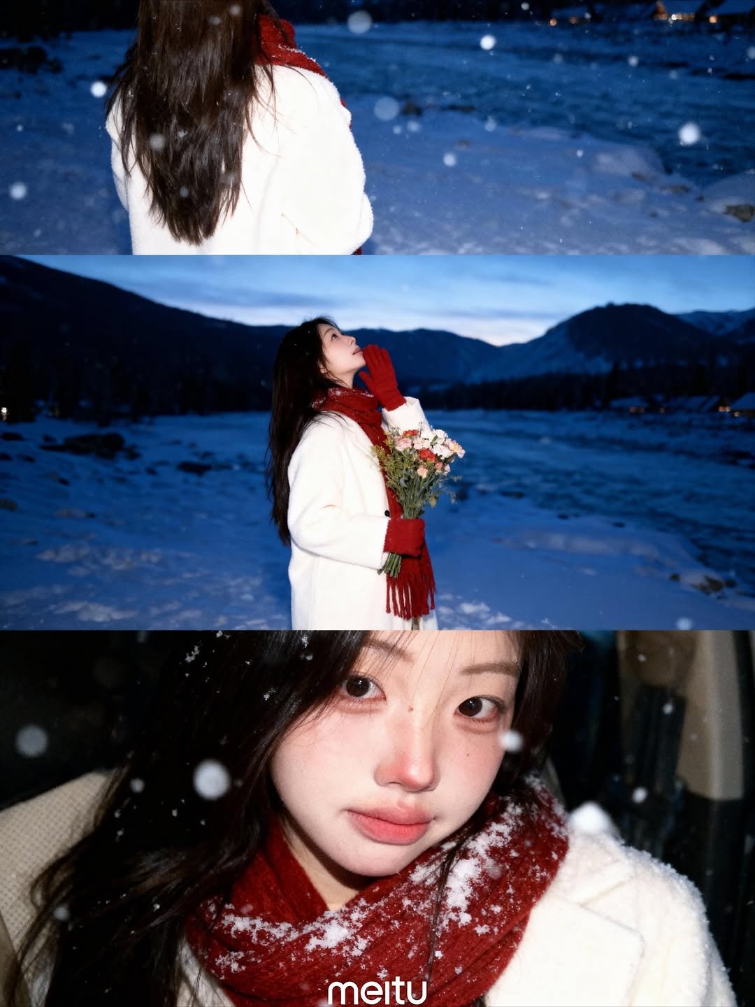 Photo by 이노마 on October 30, 2025. May be an image of one or more people, hair, duffle coat, goosedown coat and text.